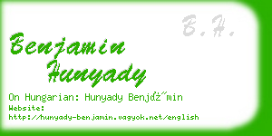 benjamin hunyady business card